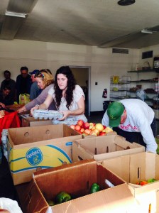 Local produce is donated every week. 